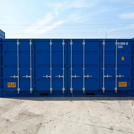 20 Fuß langer, doppeltüriger, seitlich offener Seecontainer